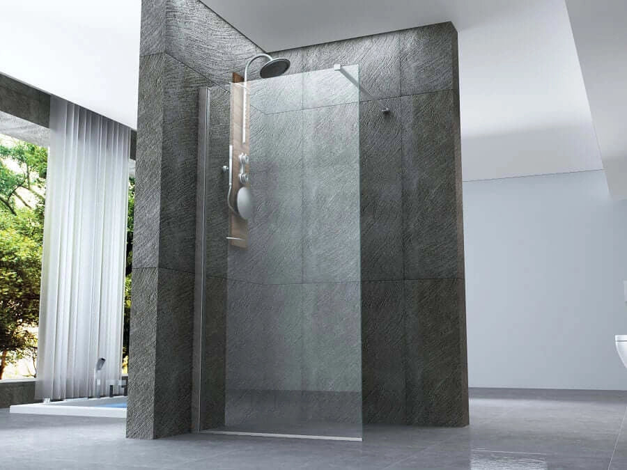 Parete Doccia Walk-In Trasparente 8mm H195cm - 100 cm