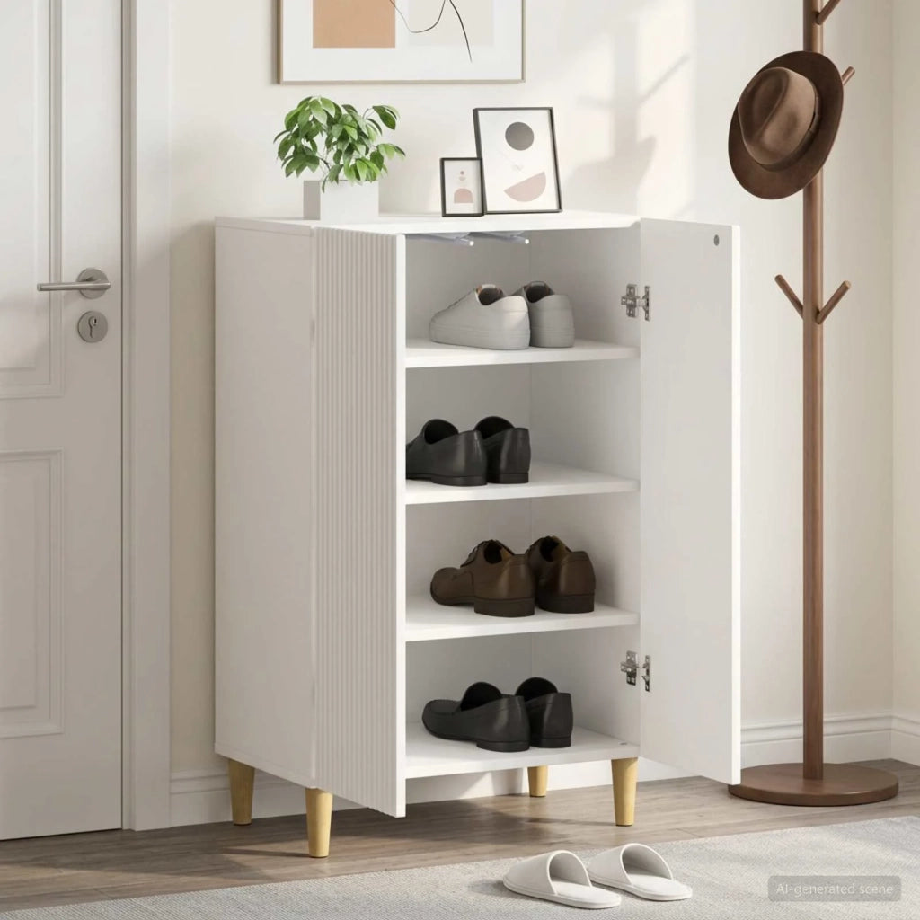 Mobile per scarpe ARNHEM 59,5 x 39,5 x 90 cm Bianco 896645