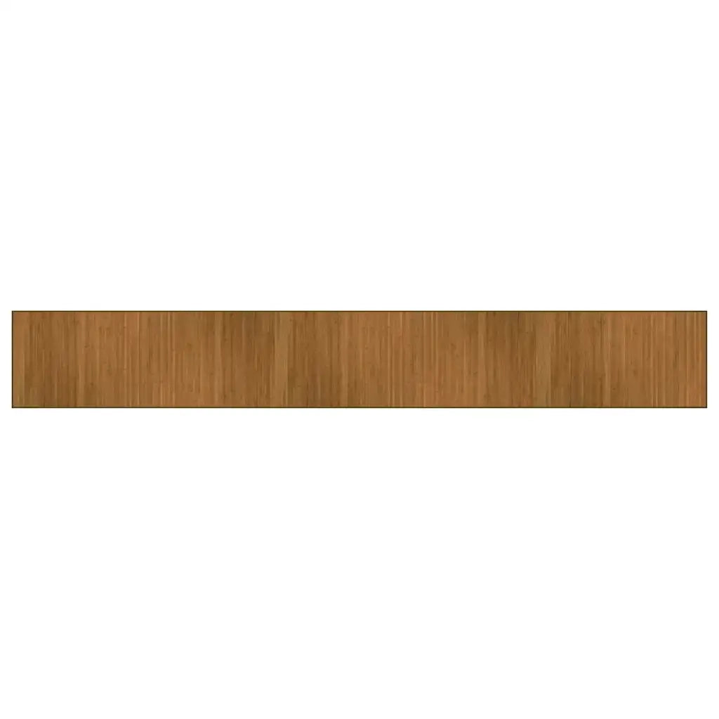 Tappeto Rettangolare Marrone 70x500 cm in Bambù 376890