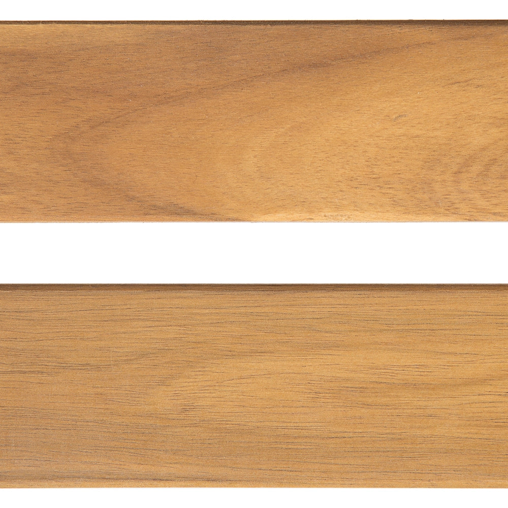 Panca da giardino leggera in legno di acacia 120 cm a doghe design esterno patio in stile rustico