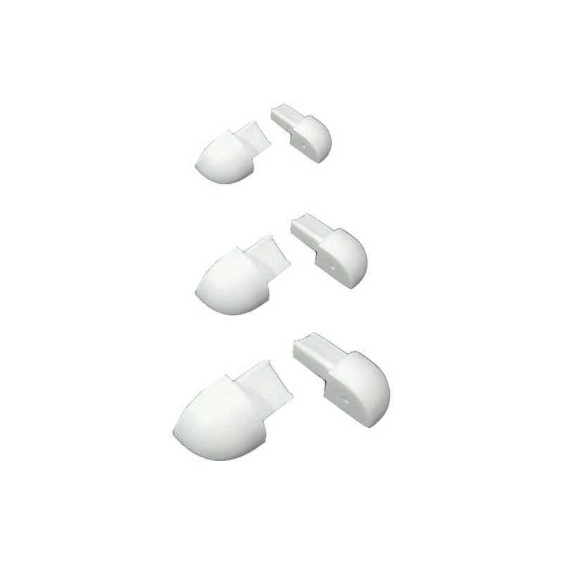 Capsula per profilo jolly proteggi angolo in pvc bianco : Modello - 8MM BIANCO