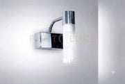 SISTER&BROTHER APPLIQUE PER SPECCHI FINITURA CROMO VETRO SATINATO 1 LUCE ATTACCO G9