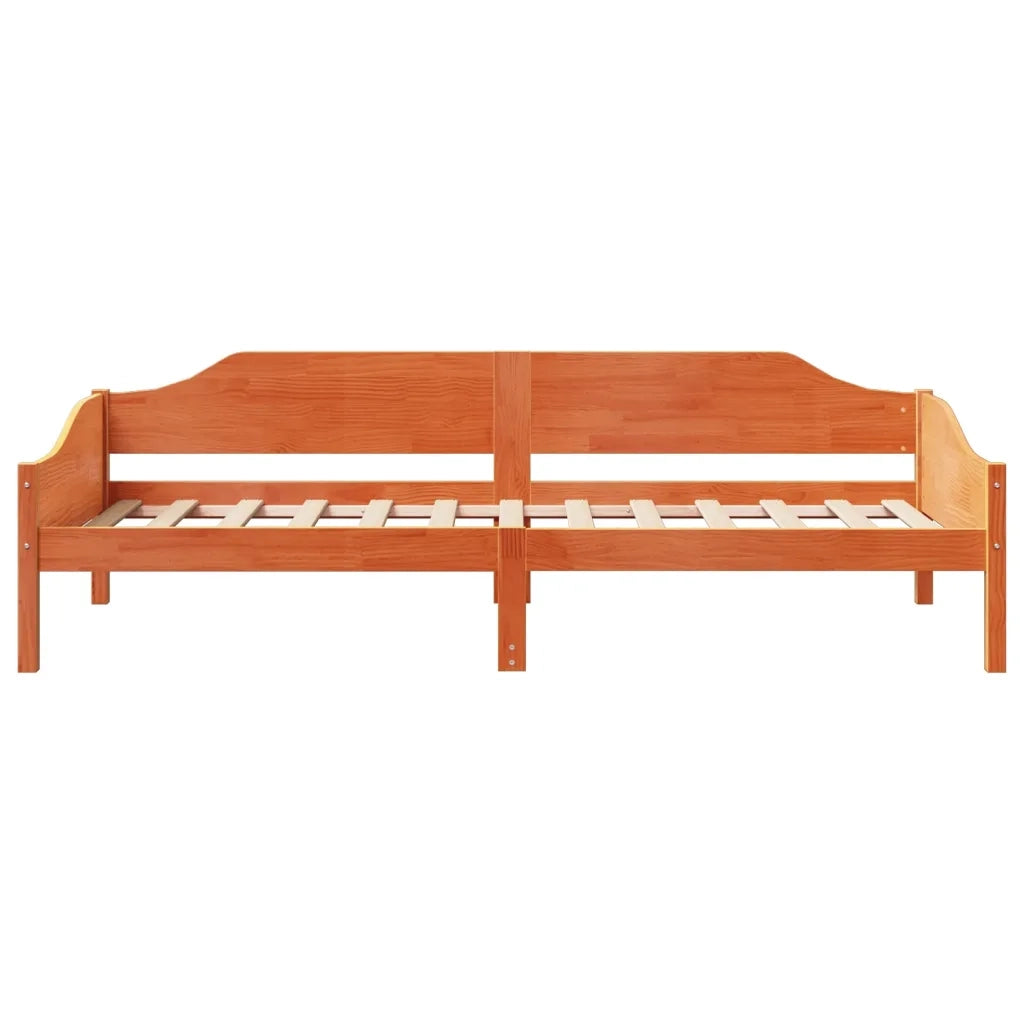 Letto singolo | Letto per adulti | Letto senza Materasso Marrone Cera 90x190 cm in Legno di Pino
