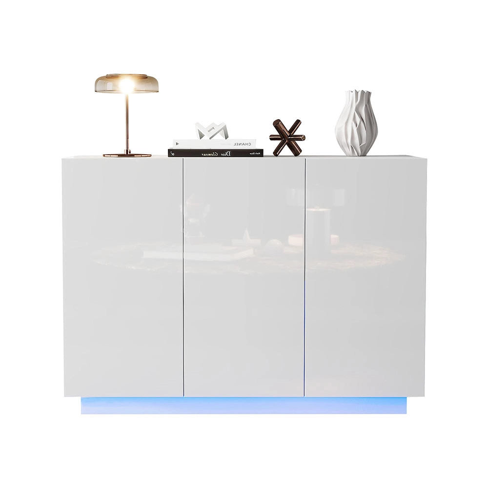 Credenza ingresso - Xylo - 120x40x75cm LED bianco