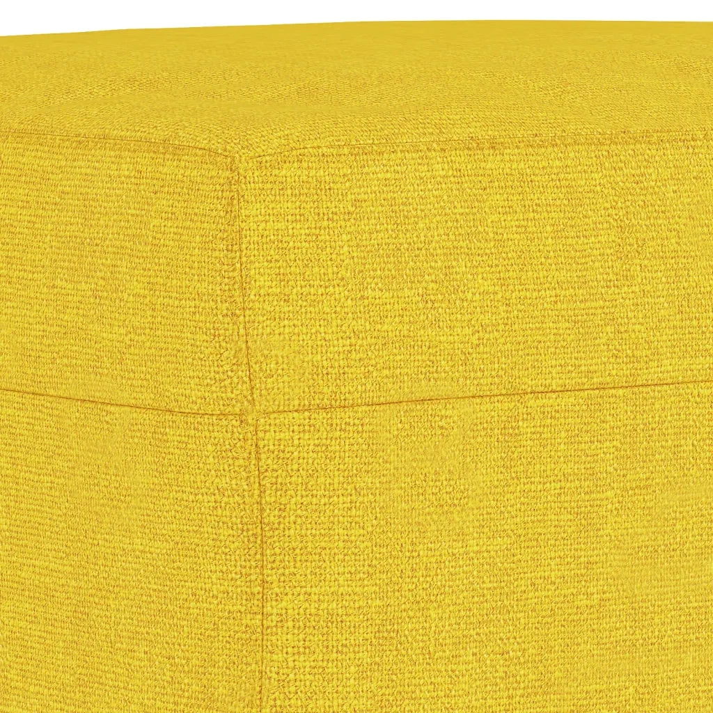 Set di Divani 4 pz con Cuscini Giallo Chiaro in Tessuto 3202083