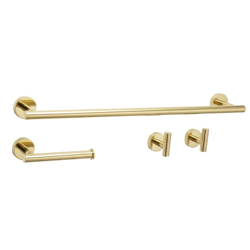 Set Accessori Da Bagno Ari Gold 4 Pezzi