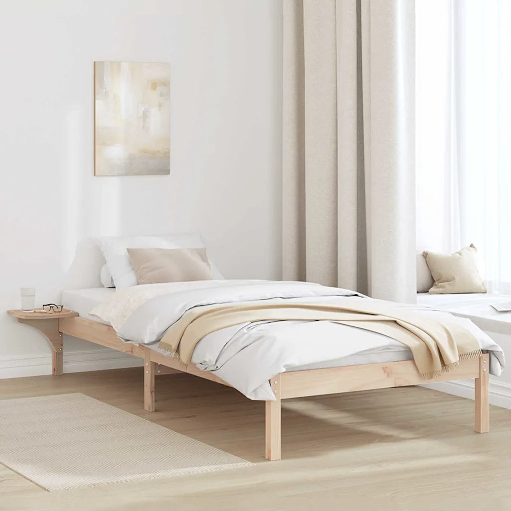 Letto singolo | Letto per adulti | Struttura del letto Naturale 75 x 190 cm Pino massello