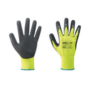 GUANTI NYLON/LATTICE GIALLO FLUO/NERO TG.10- 12,0 paia