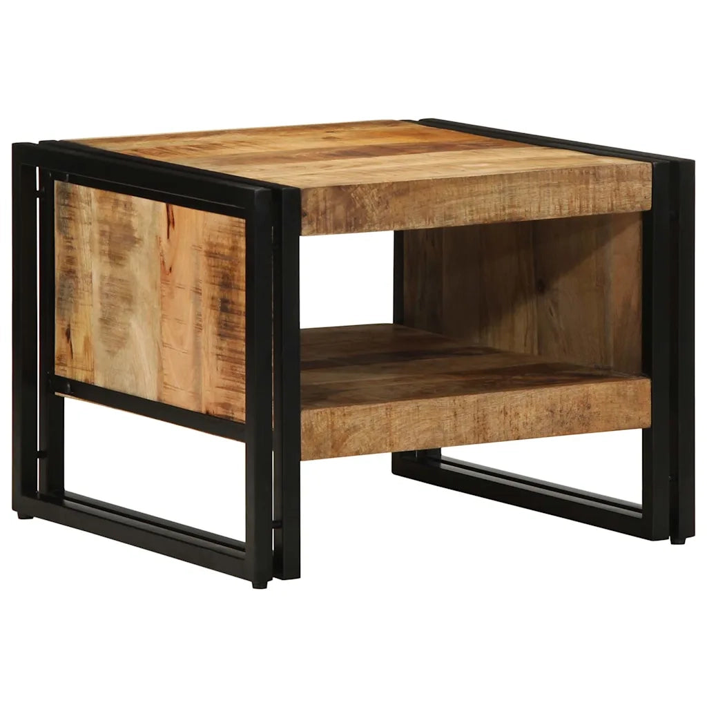 Tavolino da salotto | Tavolino da caff¨¨ | Tavolino da Soggiorno 50x50x38 cm Legno Massello di Mango Grezzo