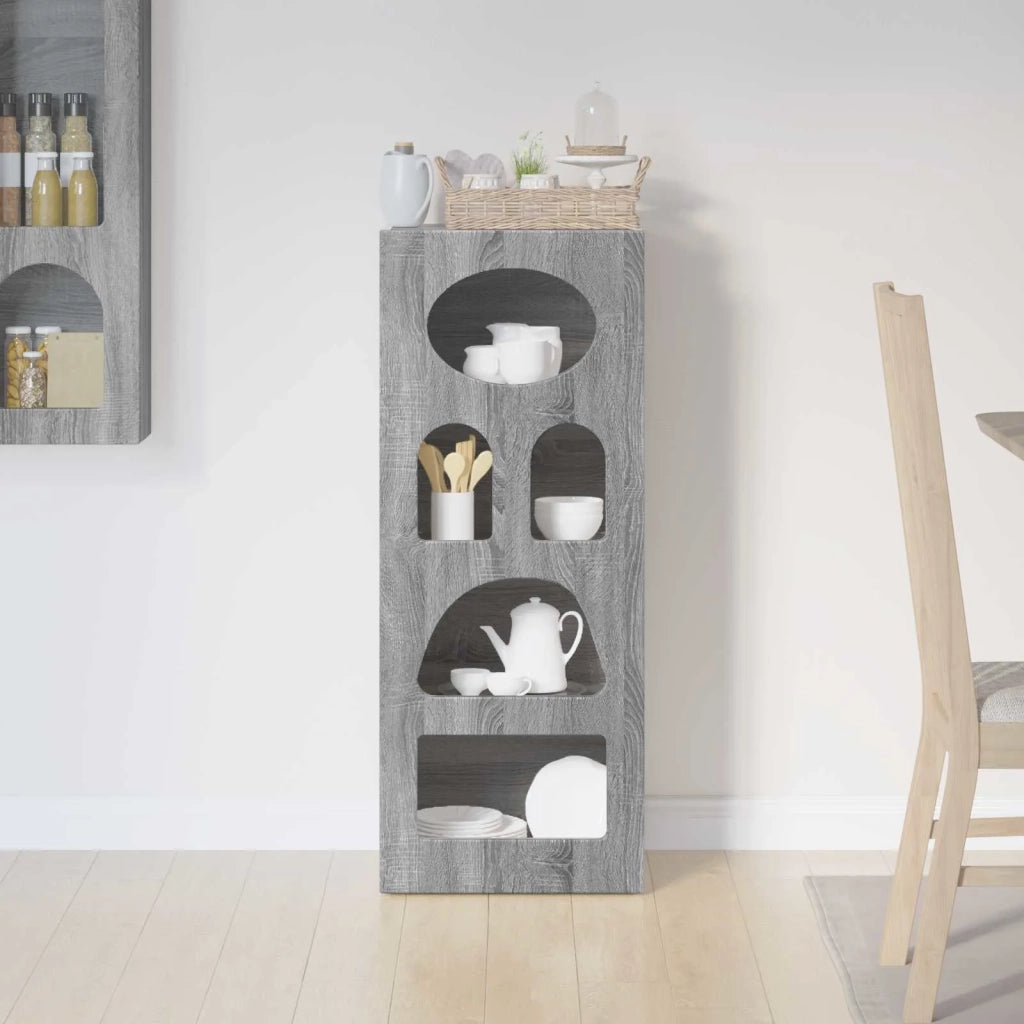 Credenza | Madia | Buffet da pranzo | Armadio da pranzo Grigio Sonoma 40 x 35 x 100,5 cm Legno multistrato