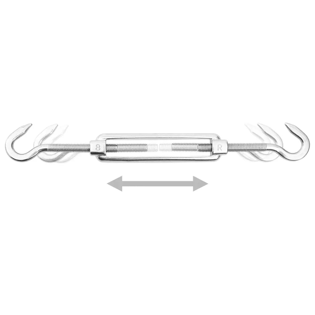 Set Accessori per Vela Parasole 12 pz in Acciaio Inossidabile 310241