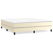 Letto matrimoniale | Letto per adulti | Struttura Letto a Rete a Molle Crema 180x200 cm in Similpelle
