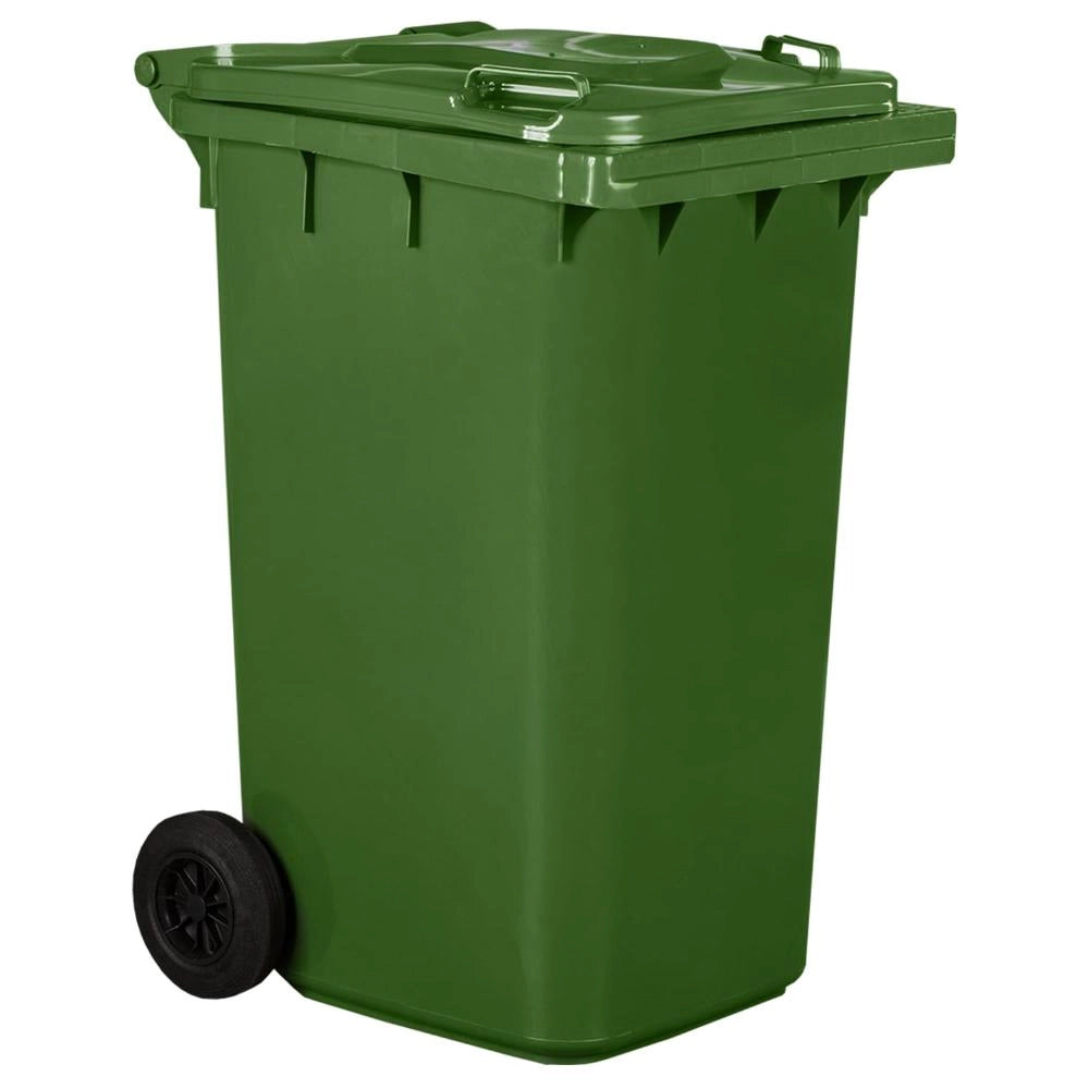 Pattumiera Bidone Portarifiuti per Raccolta Differenziata 240 Litri Colore VERDE
