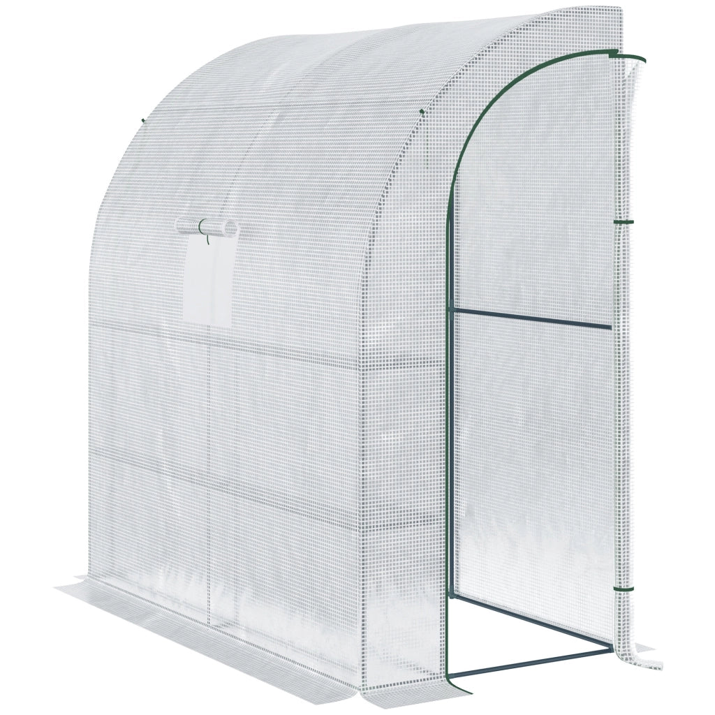 Serra da giardino con ripiani 3 livelli ¨C Minimal ¨C bianco 200x100x215 cm
