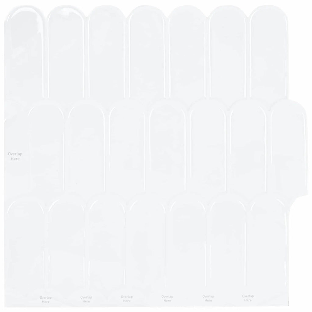 Piastrella Piuma 20 pcs Bianco 30 x 30 cm Poliuretano e PET 42046199