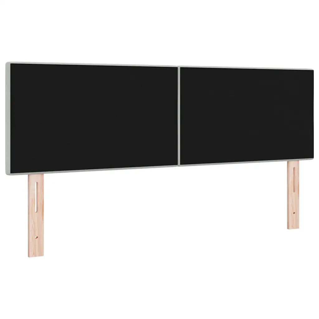 Testiera | Testata LED con strisce LED Grigio chiaro 160 cm Velluto