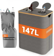 Contenitori Statigeld con coperchio - Impermeabili - 147L - Grigio