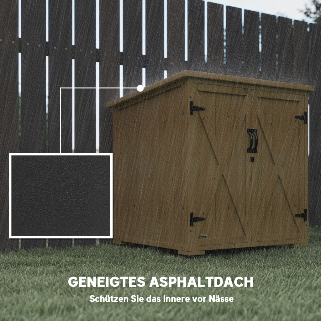 Box Contenitore da Giardino ¨C Xylo ¨C 77,5x88x90 cm Grigio Antracite Impermeabile