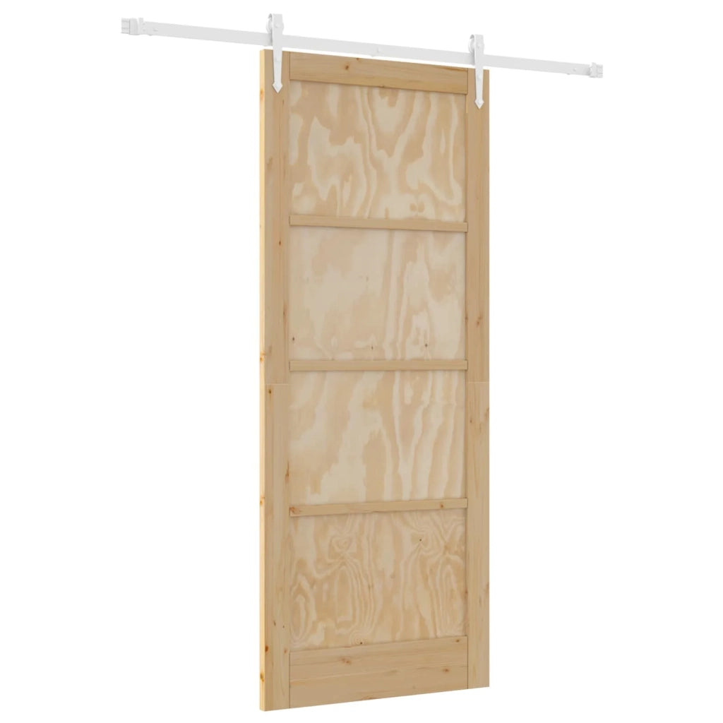 Porta scorrevole ORKDAL Naturale e Bianco 86 x 211 cm 3445574