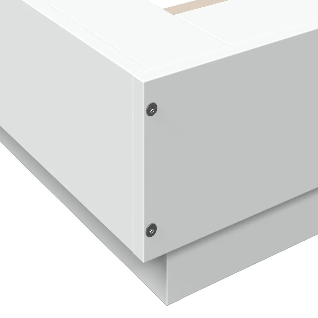 Giroletto-Struttura Letto Bianco 120x200 cm in Legno Multistrato 839499