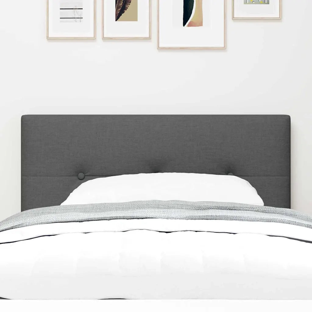 Testiera | Testata LED con strisce LED Grigio scuro 80 cm Tessuto