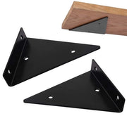 Sostegno per pannelli - 2 pezzi - Appoggio pannelli per parete - Supporto metallico - 140 x 130 mm - Nero - Ideale per cucina/bagno/camera da letto - Pannelli per parete