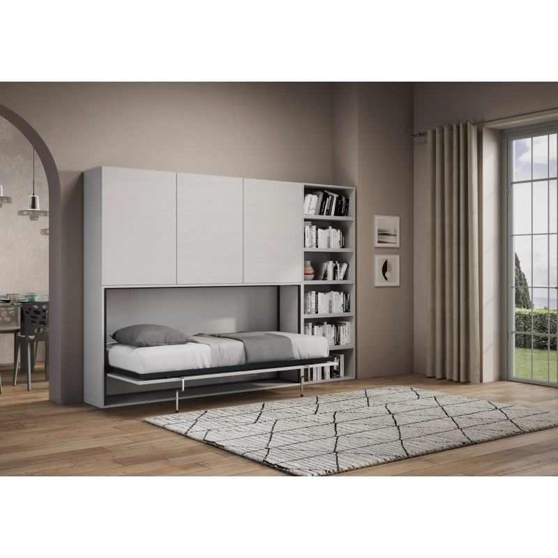 Letto a scomparsa singolo orizzontale Kando composizioni - G,Si