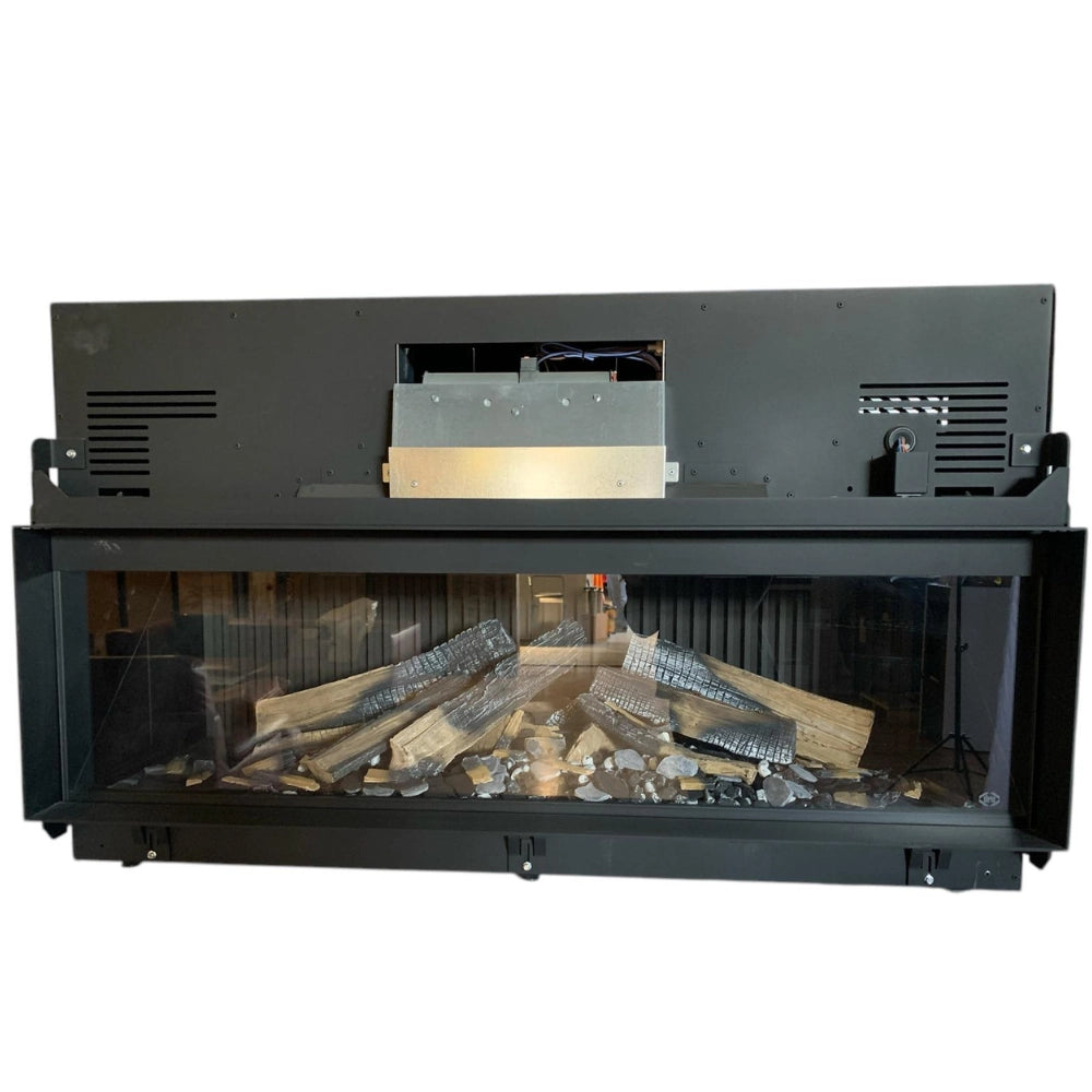 Camino elettrico virtuo 130 evolve telecomando ciocchi ceramici simil-legno