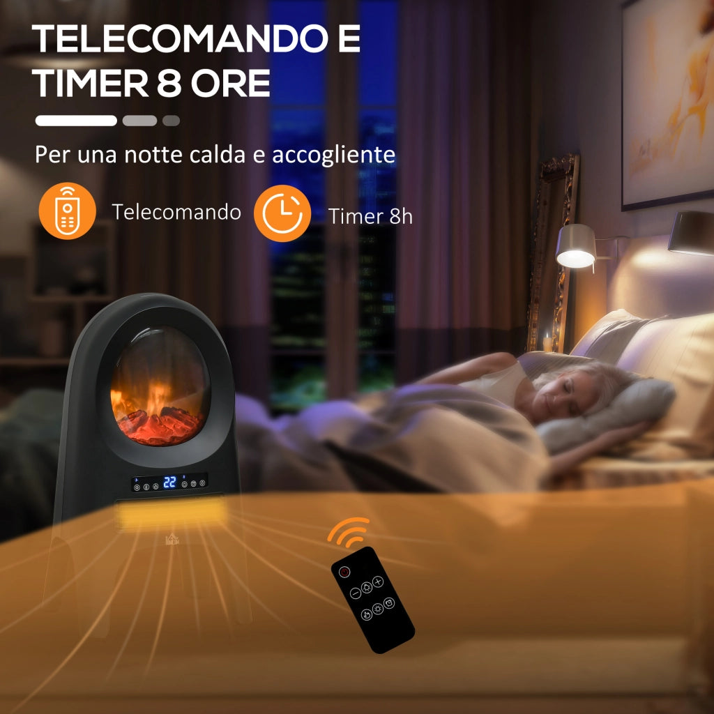 Termoventilatore 3 Modalit¨¤ 3 Temperature ¨C Minimal ¨C 33.7x25.5x60.4 cm Nero