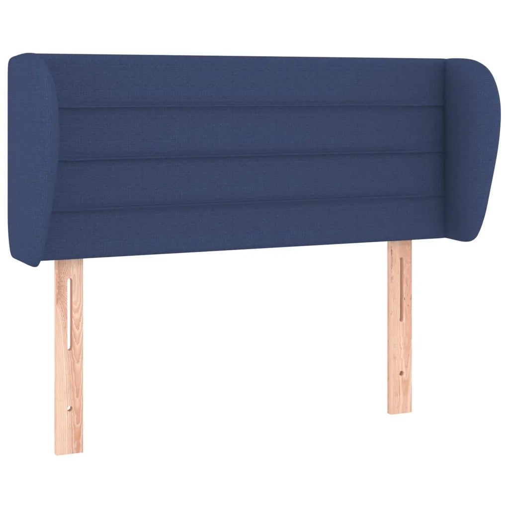 Testiera ad Orecchio-Testata con Orecchie Blu 93x23x78/88 cm in Tessuto 184874