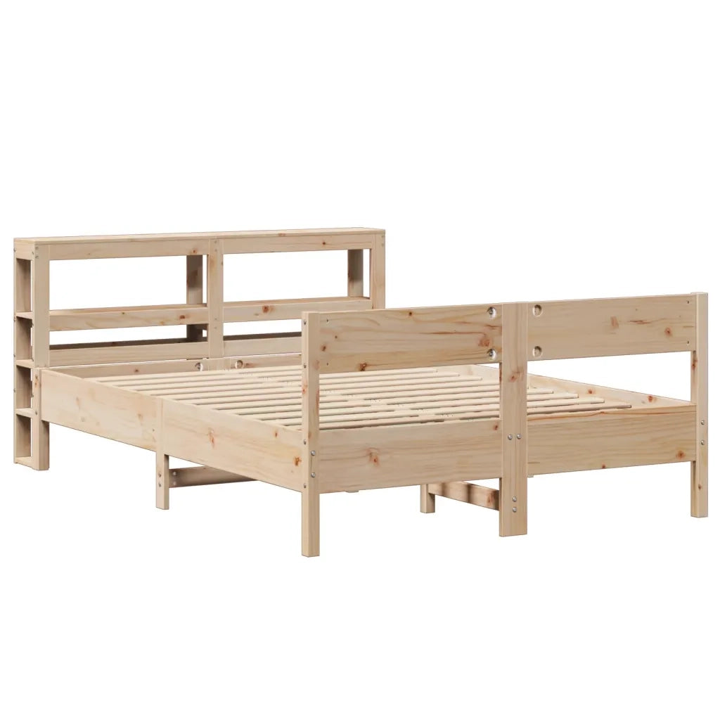Letto senza Materasso 120x190 cm in Legno Massello di Pino
