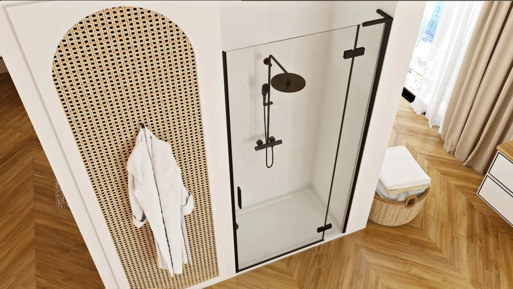 Porta Doccia Rea Hugo 100 Black