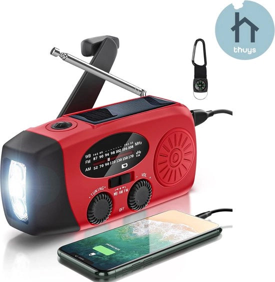 Radio di Emergenza Opwindabile e Batteria - Kit di Emergenza - Radio di Emergenza Solare Opwindabile - Powerbank a Energia Solare - Radio Portatile - Pratico

Nota: ho mantenuto i codici del prodotto e i numeri di modello, come richiesto.
