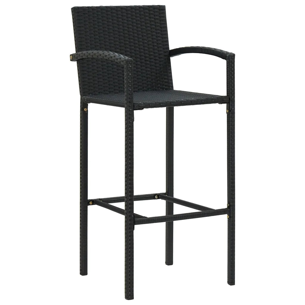 Set Bar da Giardino 5 pz Nero 3064870