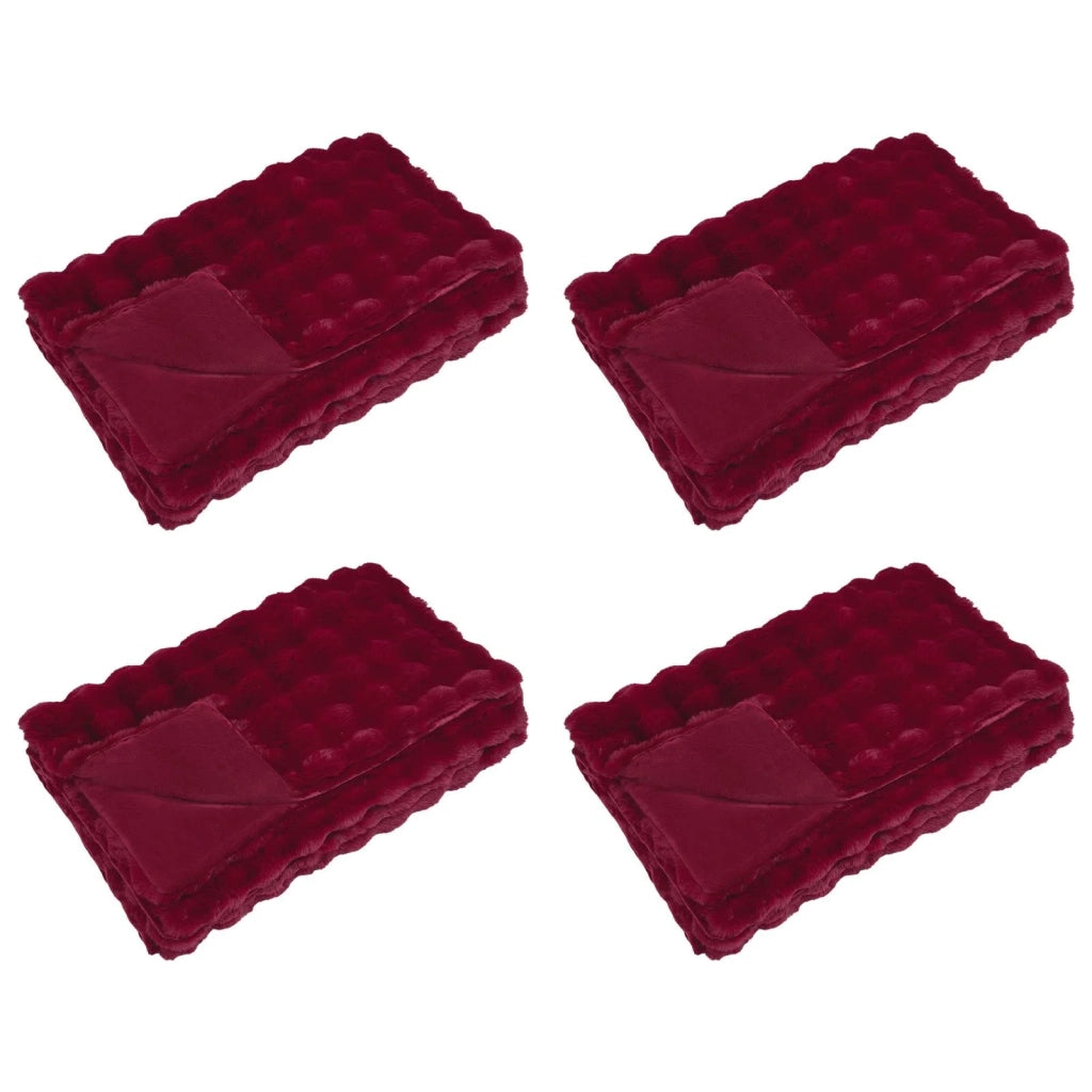 Coperta antiscivolo in sintetica di coniglio Olite 4 pz