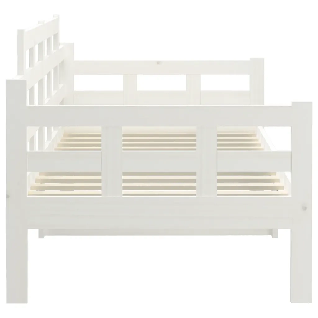Dormeuse Bianca in Legno Massello di Pino 90x190 cm 820338