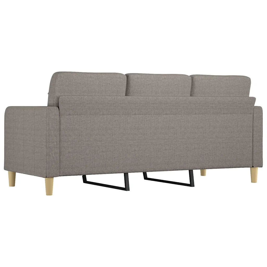 Divano a 3 Posti-Sofa 3 Posti Tortora 180 cm in Tessuto 496804