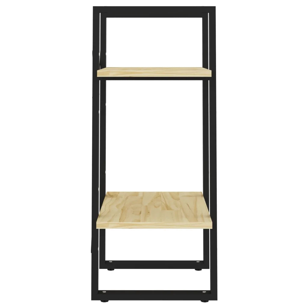 Libreria a 2 Ripiani-Scaffale per Libri-Mobile di Stoccaggio 40x30x70 cm in Legno Massello di Pino