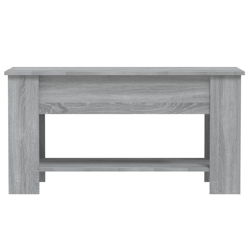 Tavolino da Salotto-Tavolino da soggiorno-Tavolo Grigio Sonoma 101x49x52cm Legno Multistrato