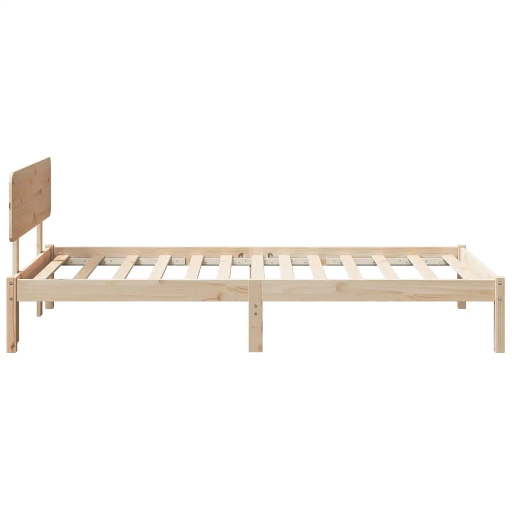 Struttura del letto Naturale 75 x 190 cm Pino massello 872131