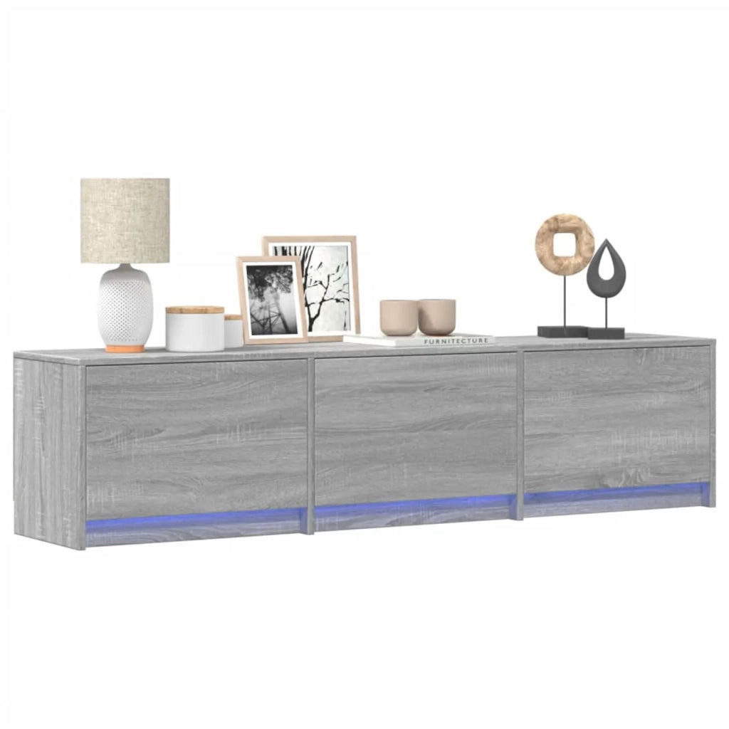 Mobile TV-Credenza per TV Grigio Sonoma 165 x 34 x 40 cm Legno multistrato