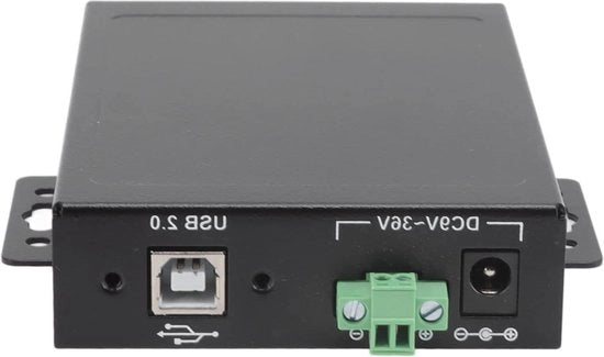Adattatore RS232 a 2 porte seriale USB con design industriale versatile da parete, doppio buffer, connettore metallico e funzionamento plug-and-play per applicazioni di posizionamento.