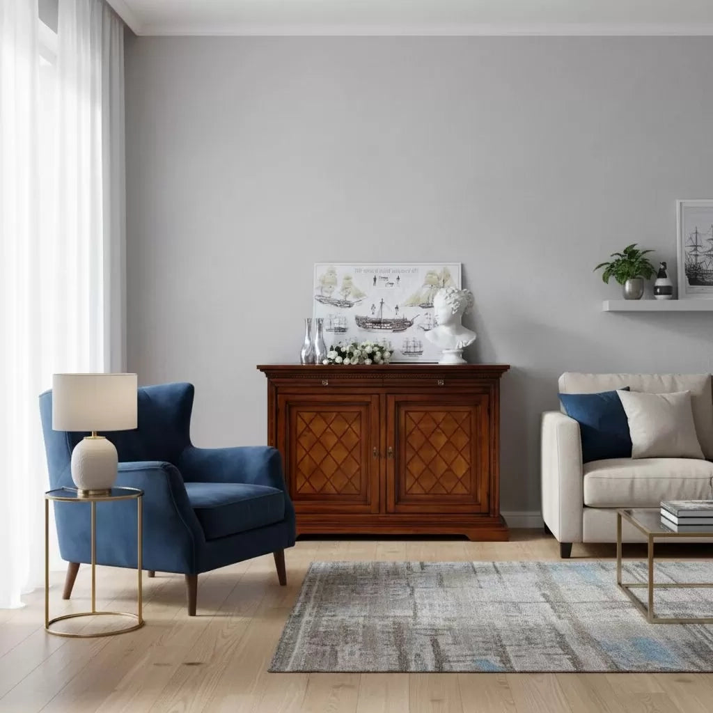 Madia credenza 2 porte arte povera in legno l.160 p.53 h. 115 - Mobili 2G