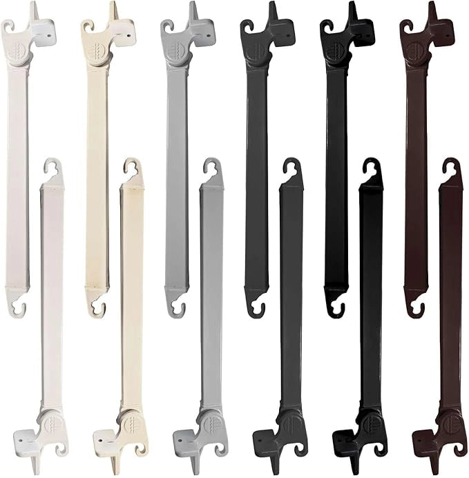 Coppia di Braccetti per Tende da Sole a Caduta Tempotest Parà in Alluminio 70 cm - Colore Grigio Chiaro