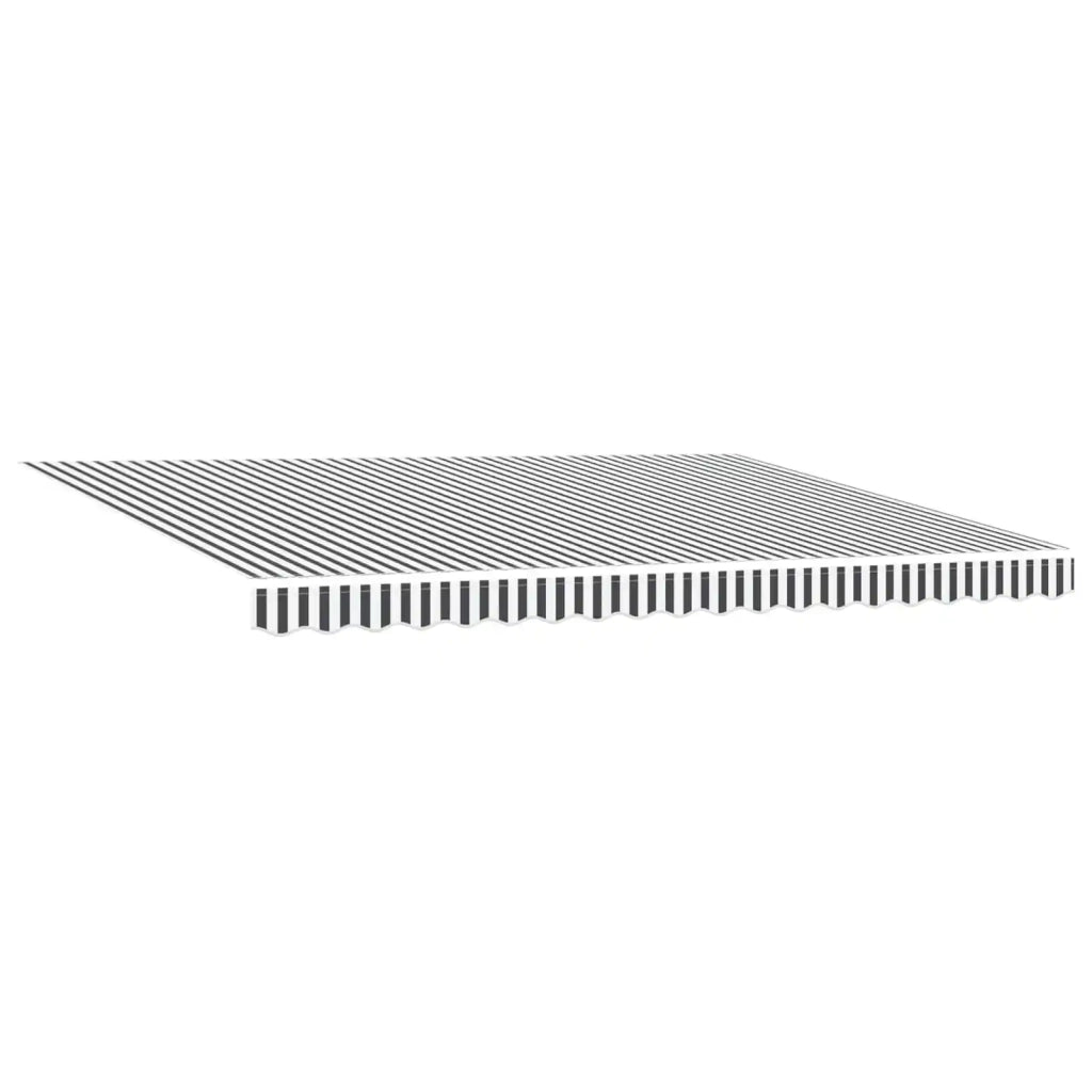 Tenda retrattile manuale Antracite e Bianco 4 × 3,5 m 3420446
