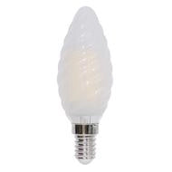 LAMPADA LED C.TORTIGLIONE ST35 serie Filament Frost,E14, 4.5W,FA320°,2700K,220Vac,LM470,RA80,35*97mm