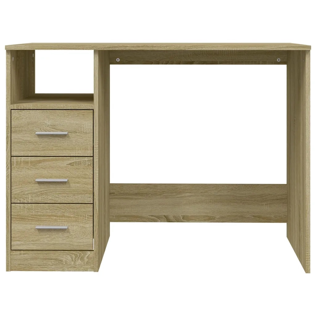 Scrivania Cassetti Rovere Sonoma 102x50x76 cm Legno Multistrato 823035