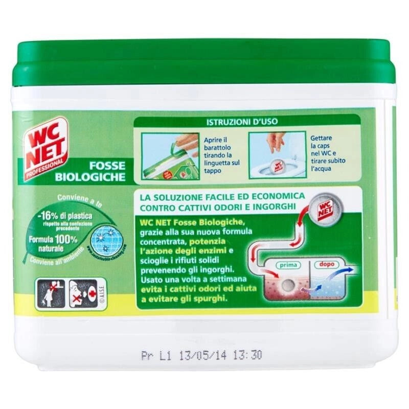 WC NET FOSSE BIOLOGICHE PASTIGLIE 300 GR 12 CAPS IN OGNI CONFEZIONE