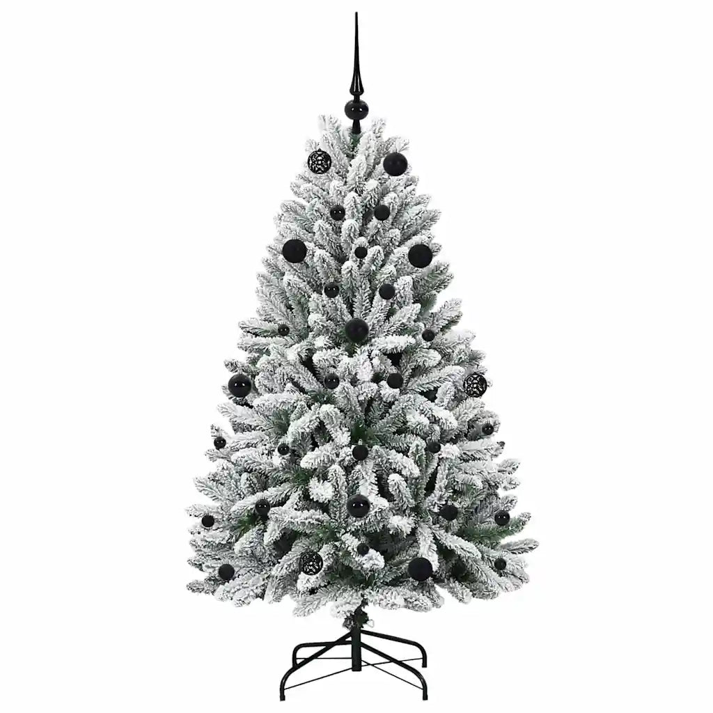Albero di Natale artificiale con 150 LED Verde e Bianco 150 cm 3395740