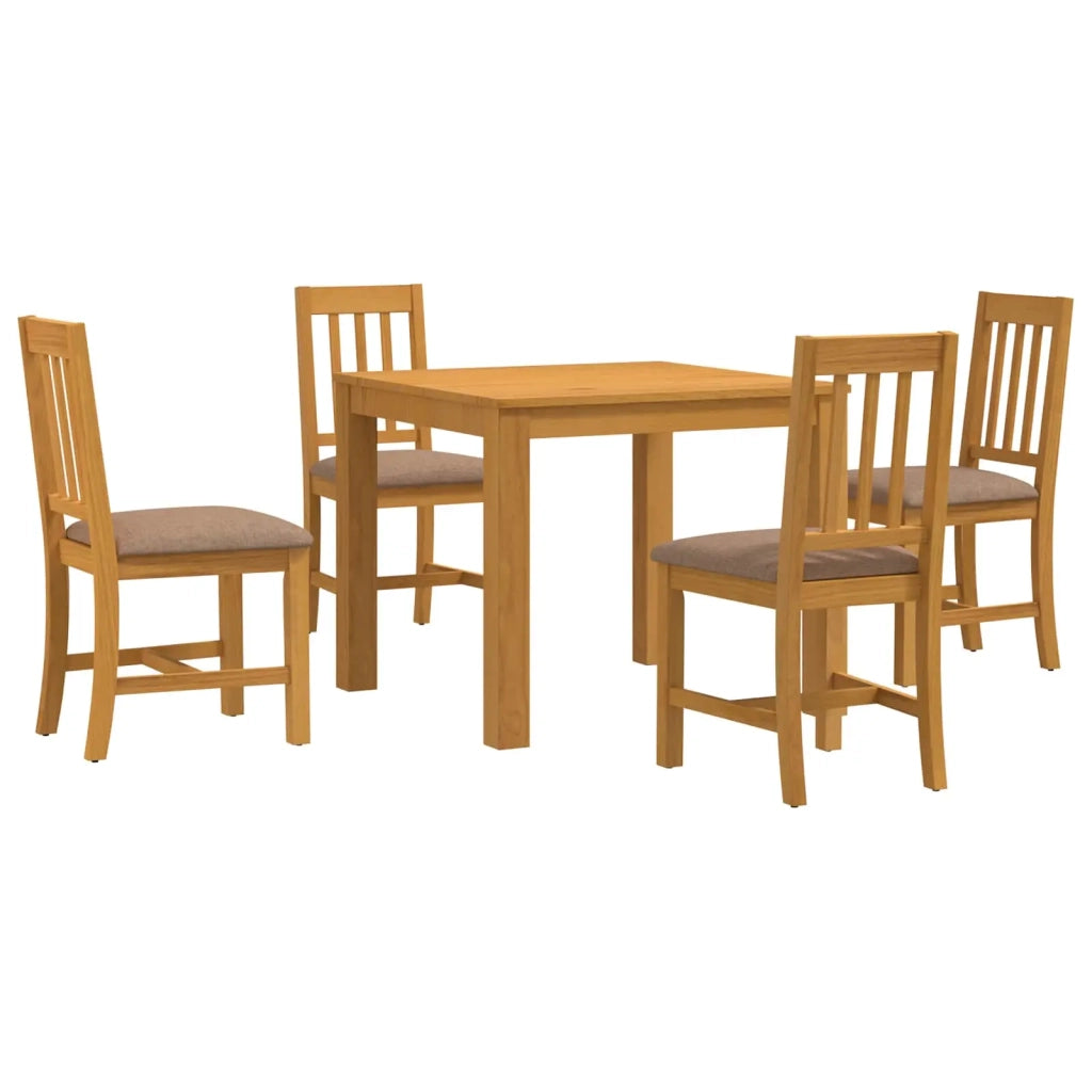 Set da pranzo 5 pz Grigio Legno di Quercia Massello 3430329